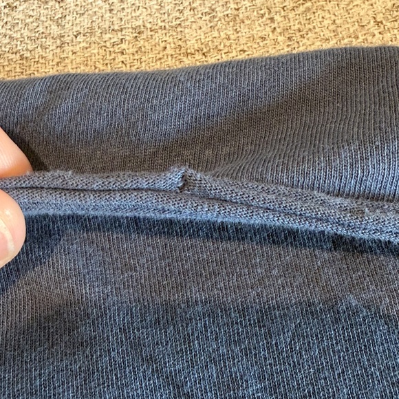 Zadig & Voltaire Girls Size 8 “I want more Rock & Roll” long sleeve blue shirt - Picture 4 of 10